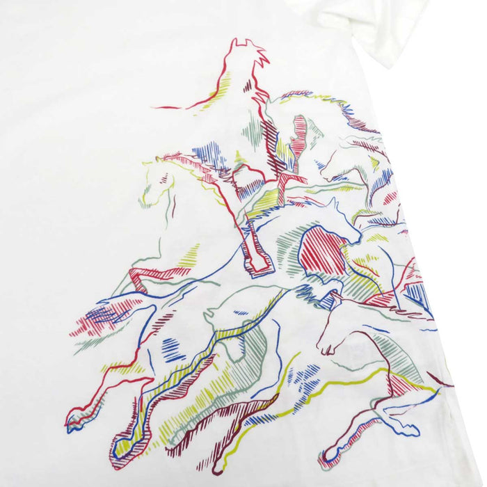 HERMES 
馬の群れ コットン 
カヴァルカード ホース Tシャツ
