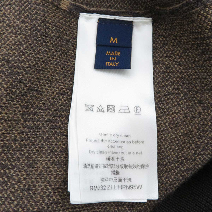 LOUIS VUITTON 
LV ウール ロゴ 
エンブロイダード モノグラム ニット