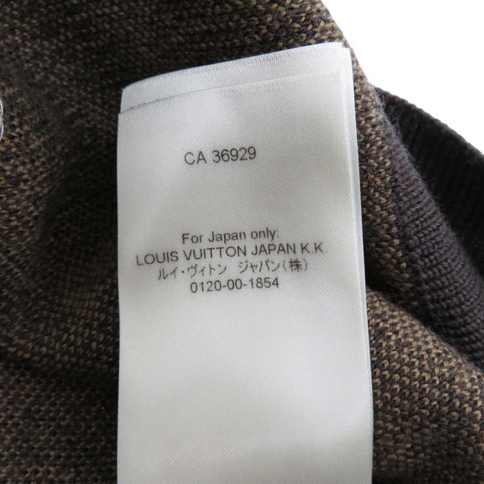 LOUIS VUITTON 
LV ウール ロゴ 
エンブロイダード モノグラム ニット