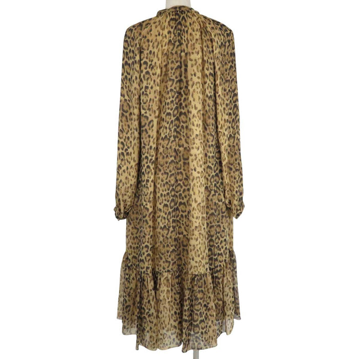 CELINE 
トリオンフチャーム シルク 
レオパード柄 ワンピース