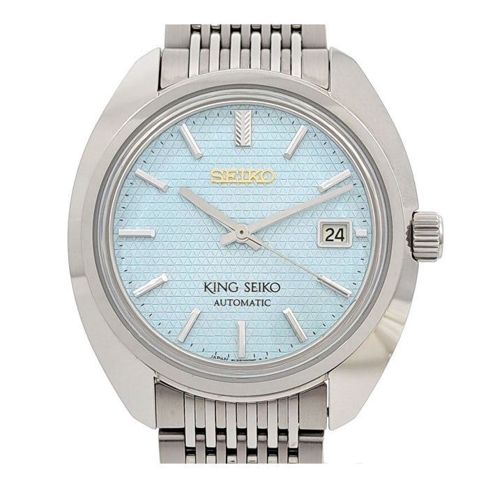 SEIKO 
キングセイコー アイスブルー 100周年記念 
箱ギャラ付