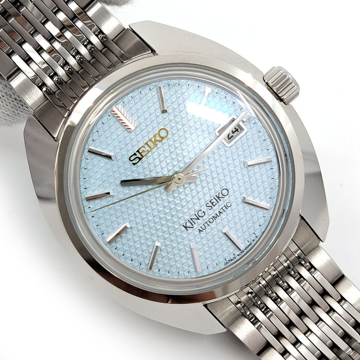 SEIKO 
キングセイコー アイスブルー 100周年記念 
箱ギャラ付