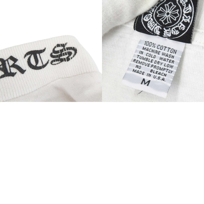 CHROME HEARTS 
OLD Back Cross TEE Vintage Floral Horseshoe 
Back Cross Neck Logo Print T-shirt