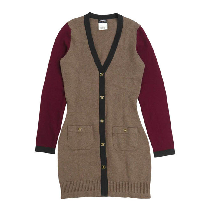 CHANEL
COCO CC Logo V-Neck Gold Color Metal Fittings
Coco Mark Turn Lock Cashmere Long Cardigan