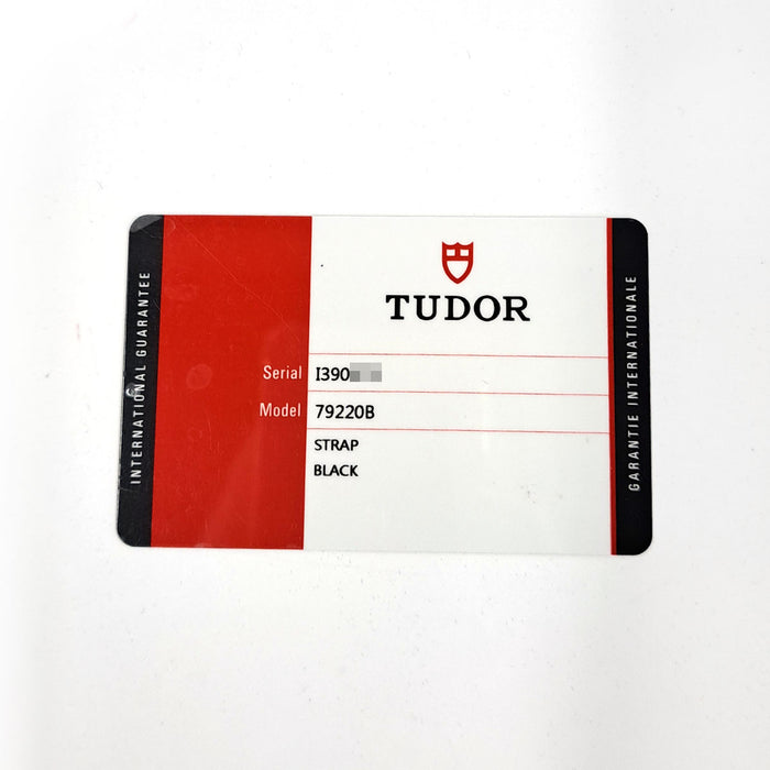 TUDOR
Heritage Black Bay
With Warranty Card