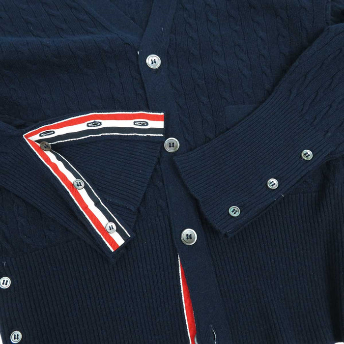 THOM BROWNE 
ループタブ 
カシミヤ ニット カーディガン
