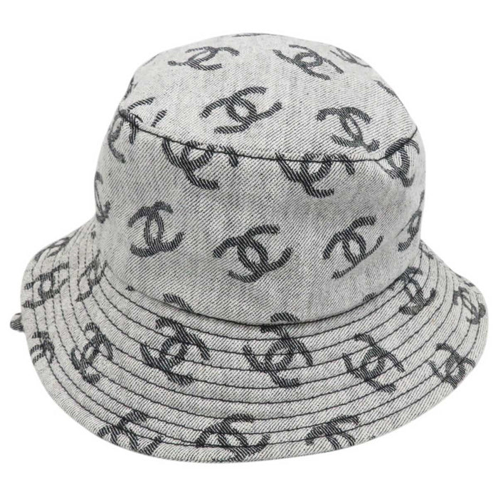 CHANEL 
COCO CC ロゴ 総柄 コットン 
ココマーク デニム バケットハット