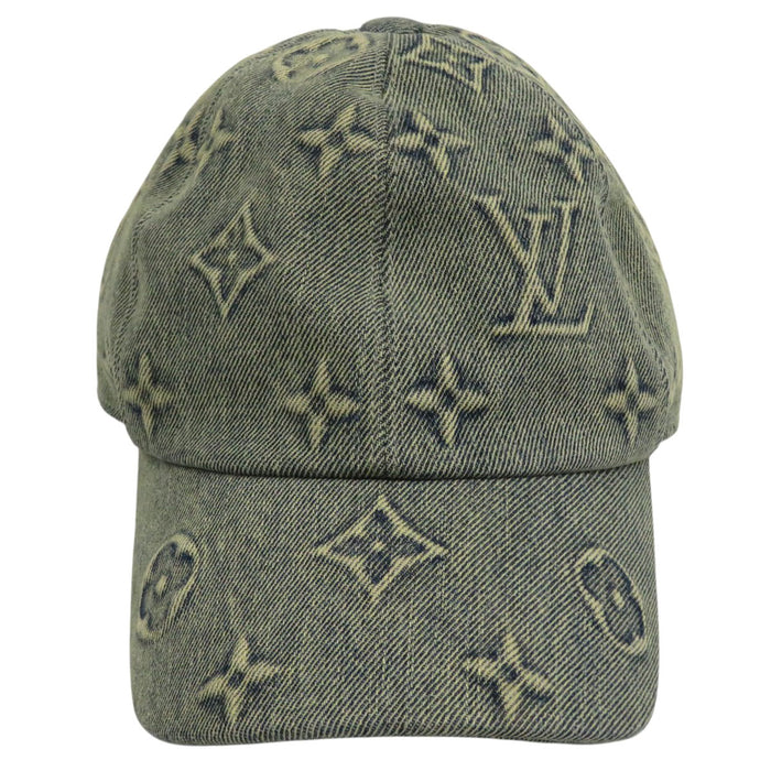 LOUIS VUITTON 
LV 
モノグラム ウオッシュドデニム キャップ