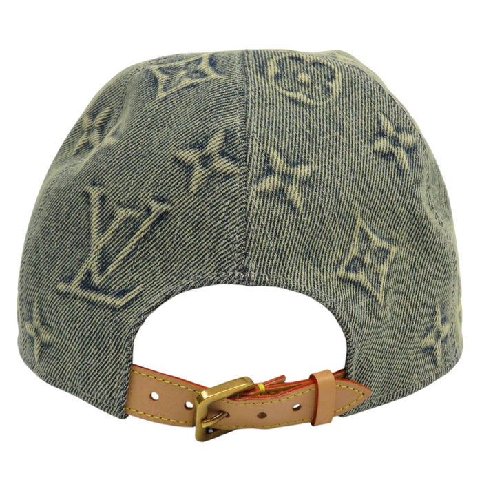 LOUIS VUITTON 
LV 
モノグラム ウオッシュドデニム キャップ