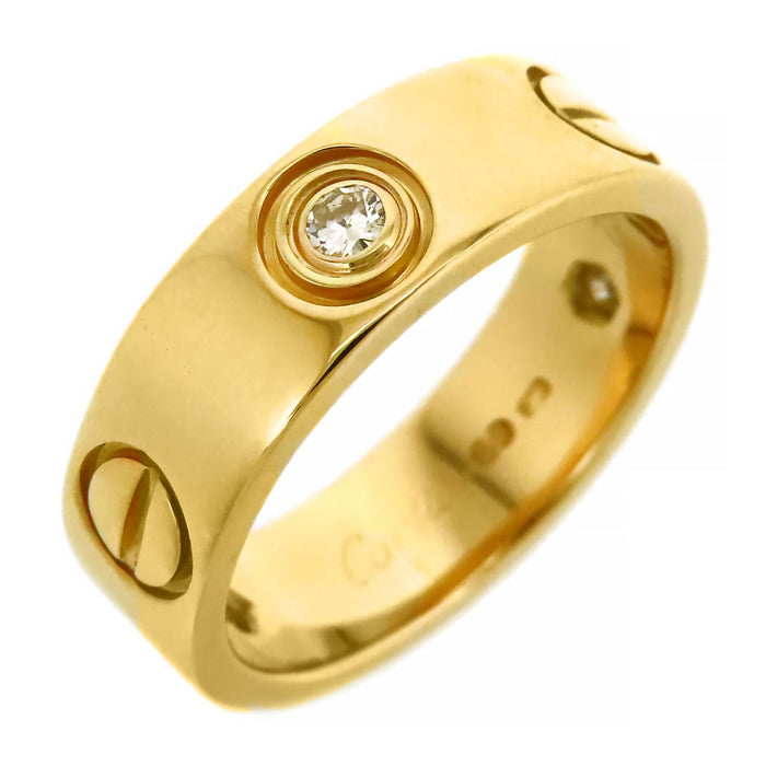 CARTIER 
ラブ リング ハーフダイヤモンド
