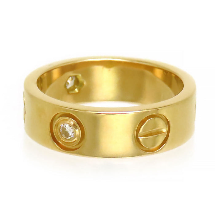 CARTIER 
ラブ リング ハーフダイヤモンド
