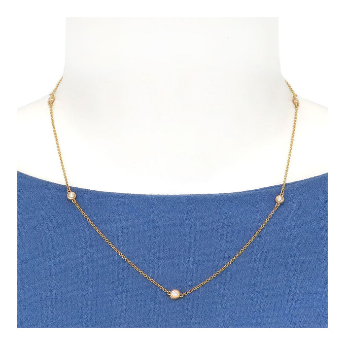 TIFFANY&Co. 
バイザヤード ネックレス 5Pダイヤモンド