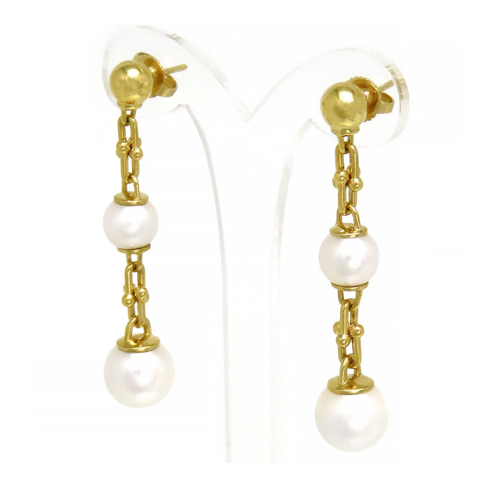 TIFFANY&Co. 
Hardware Triple Drop Link Earrings