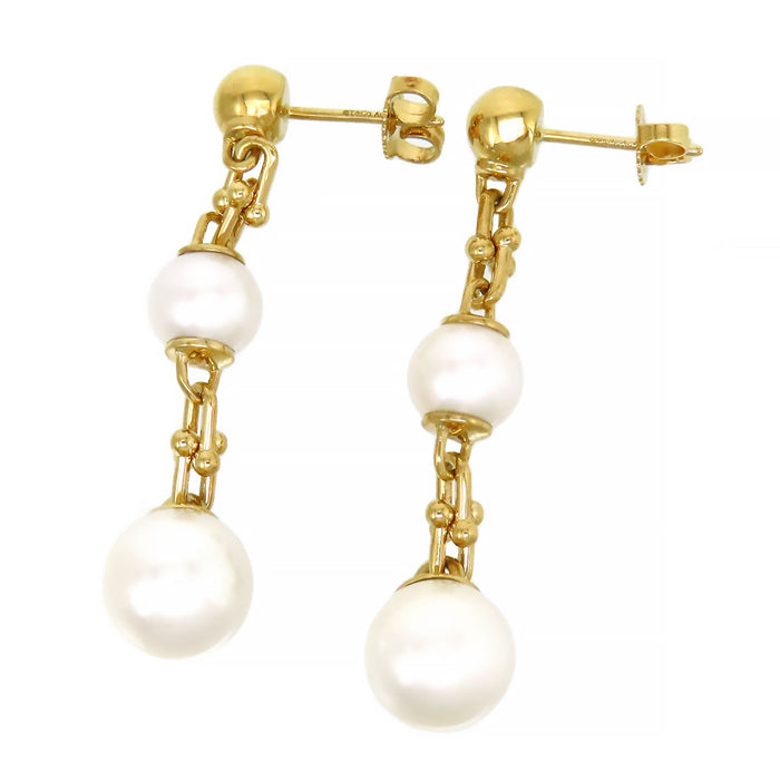 TIFFANY&Co. 
Hardware Triple Drop Link Earrings