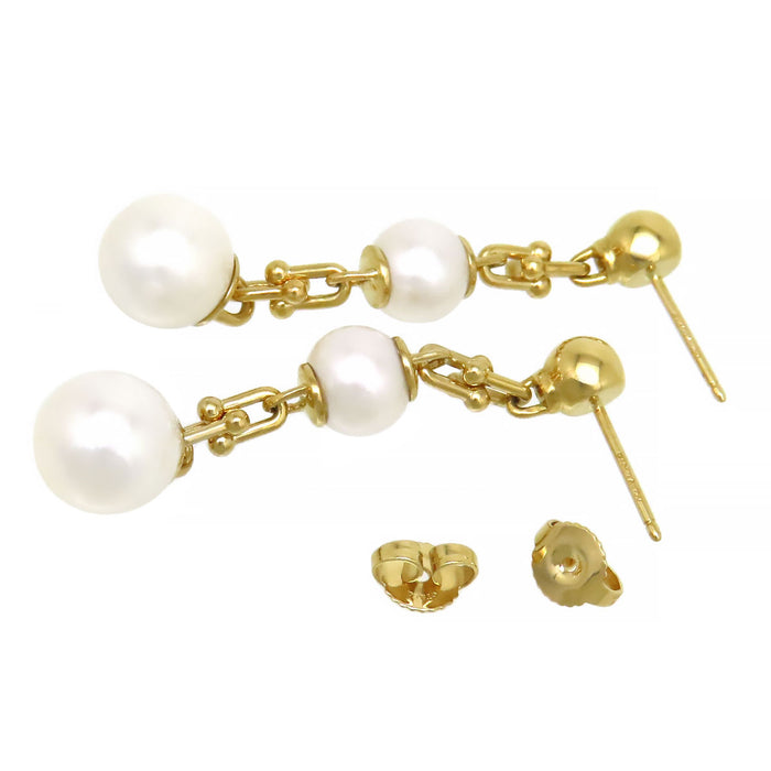 TIFFANY&Co. 
Hardware Triple Drop Link Earrings