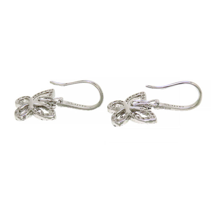 GRAFF 
Butterfly Silhouette Diamond Drop Earrings
