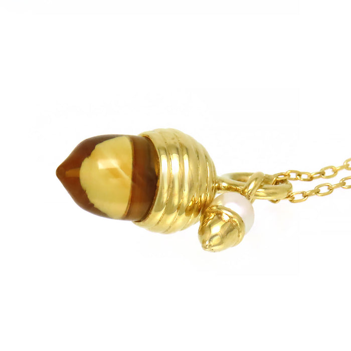 MIKIMOTO 
Acorn Baby Pearl Necklace