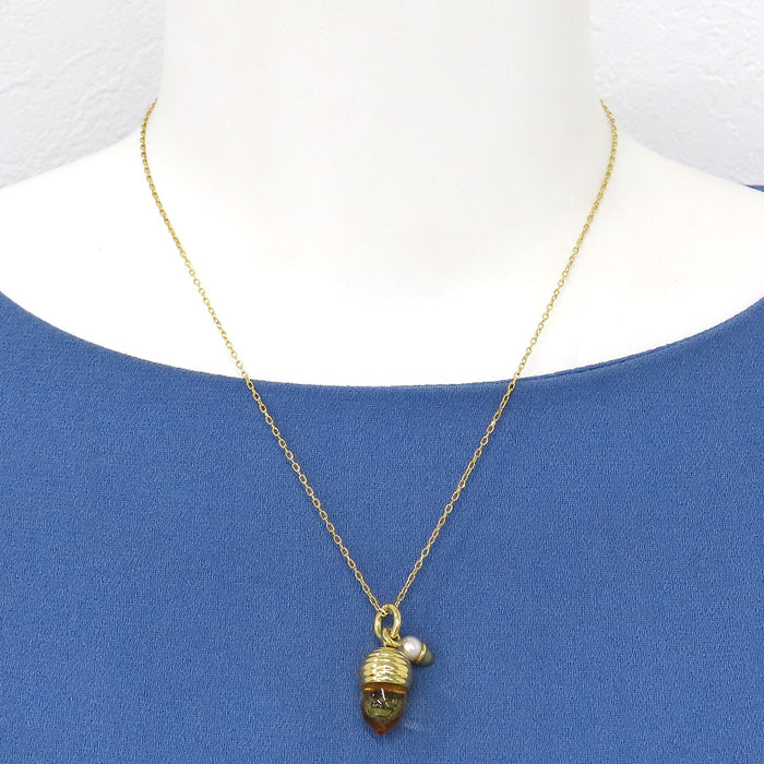 MIKIMOTO 
Acorn Baby Pearl Necklace