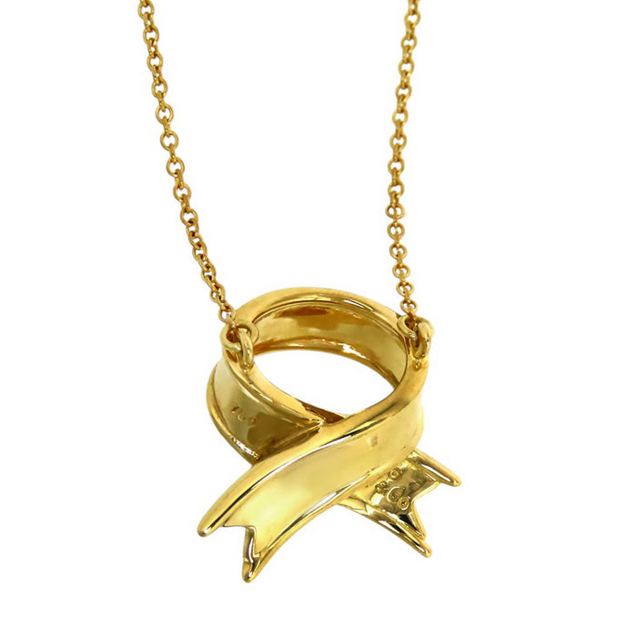 TIFFANY&Co. 
Ribbon Necklace