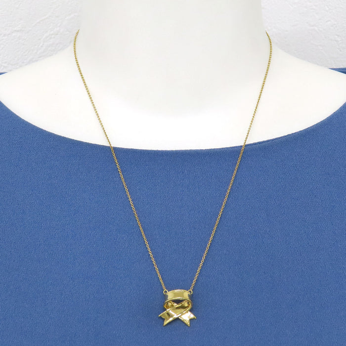 TIFFANY&Co. 
Ribbon Necklace