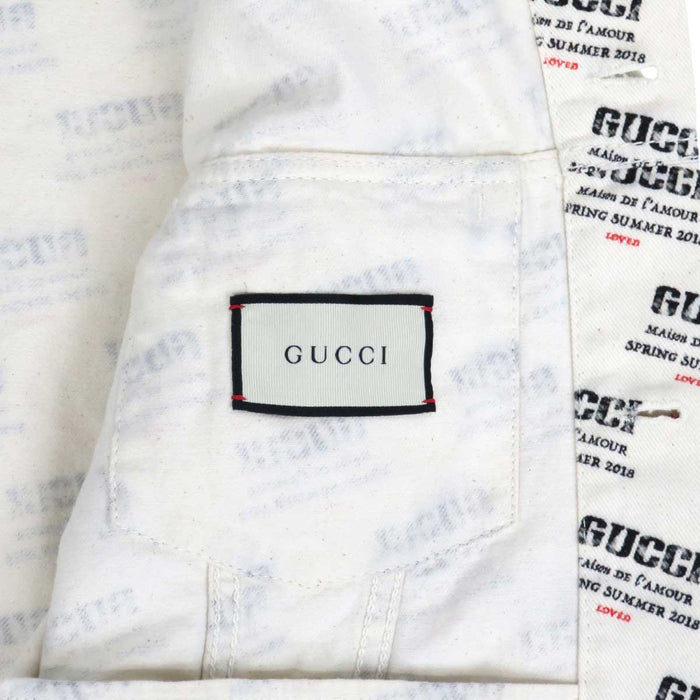 GUCCI
All-over pattern cotton
Stamp logo print tracker jacket