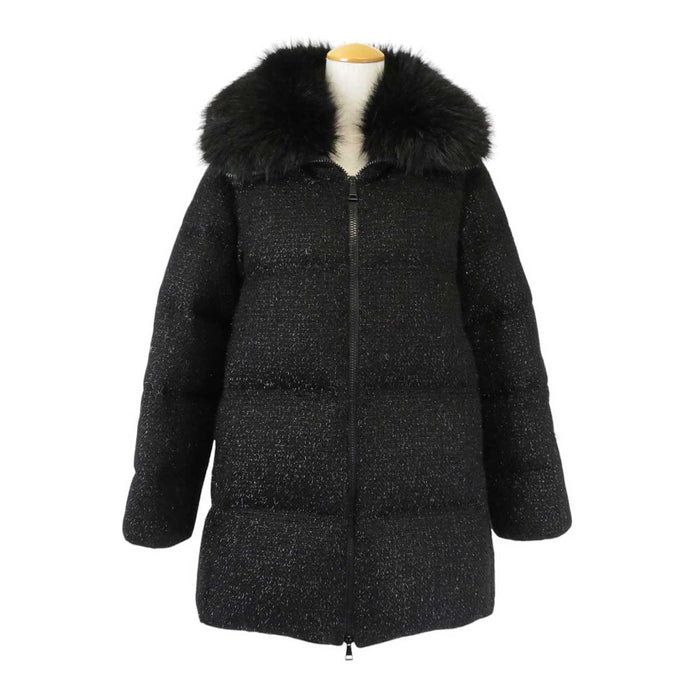 MONCLER 
ワッペン ロゴ 刺繍 フード ダブルジップ ファー 
CHAUVET GIUBBOTTO ショーヴェ ツイード ダウンコート