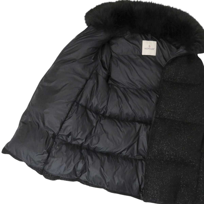 MONCLER 
ワッペン ロゴ 刺繍 フード ダブルジップ ファー 
CHAUVET GIUBBOTTO ショーヴェ ツイード ダウンコート
