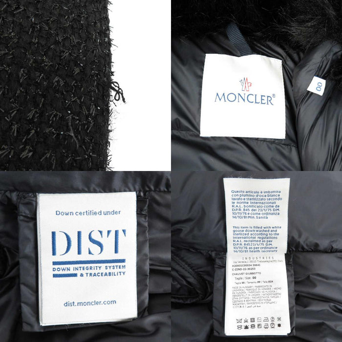 MONCLER 
ワッペン ロゴ 刺繍 フード ダブルジップ ファー 
CHAUVET GIUBBOTTO ショーヴェ ツイード ダウンコート