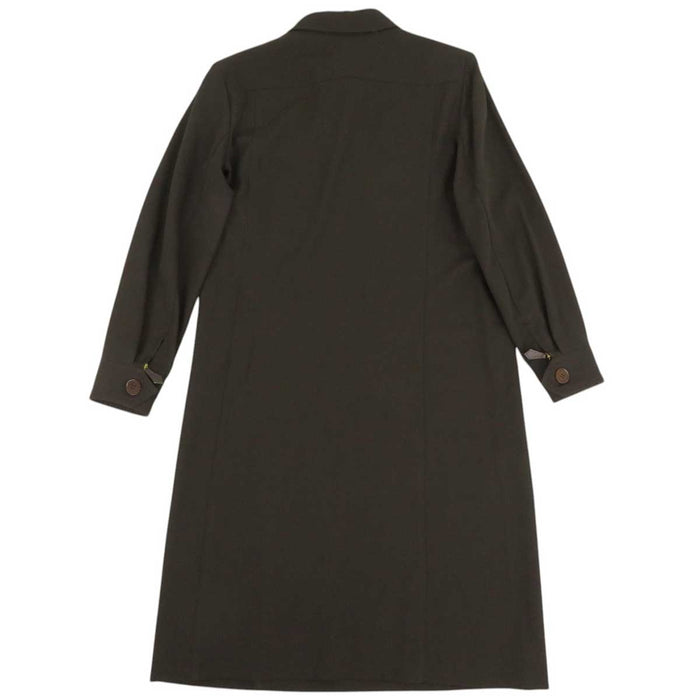 HERMES
Logo Button Medium Length Wool
Long Sleeve Shirt Dress