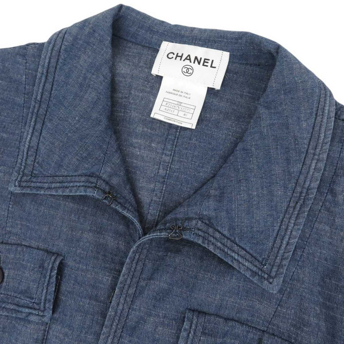 CHANEL 
03P COCO CC ロゴ ココボタン コットン 
ココマーク デニム セットアップ
