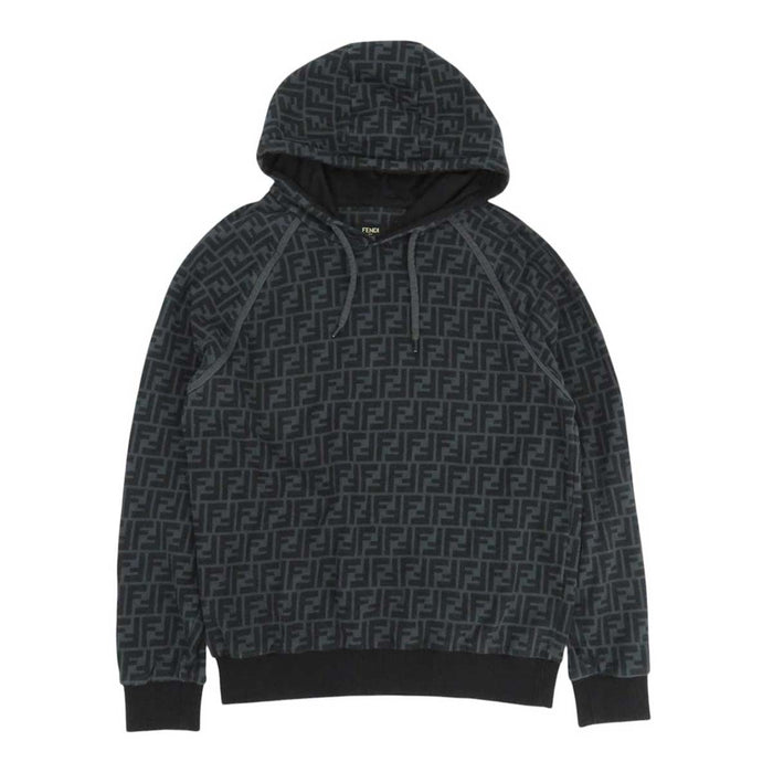 FENDI 
FF 総柄 フーディ スウェット コットン 
ズッカ柄 ロングスリーブ パーカー