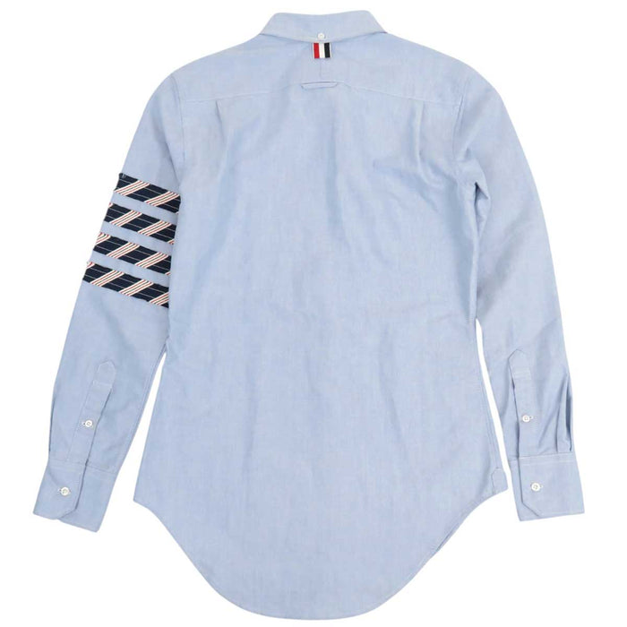 THOM BROWNE 
Stripe Cotton 
Oxford Long Sleeve Shirt