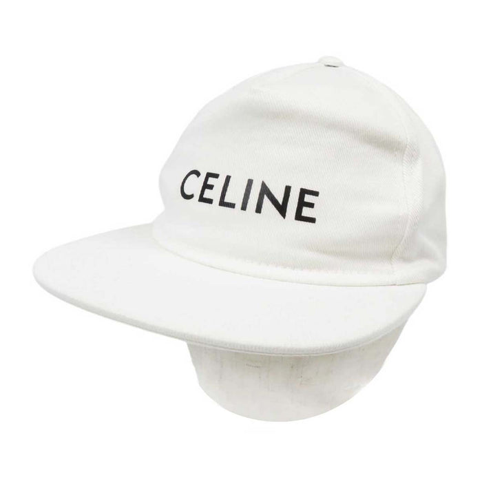 CELINE ベースボールキャップ ホワイト CELINE ロゴ コットン ベースボールキャップ– TS Trading Co., Ltd.