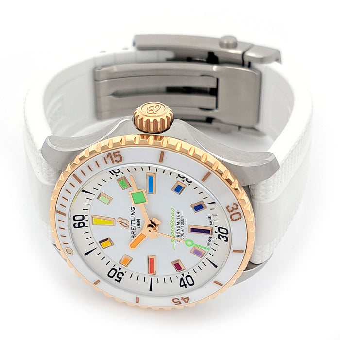 BREITLING 
スーパーオーシャン36 レインボー 
箱ギャラ付