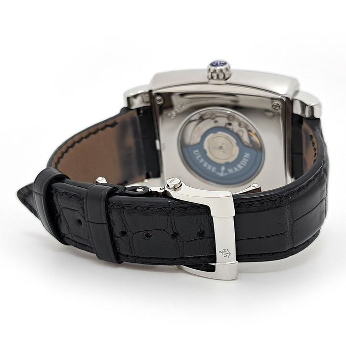 Ulysse Nardin 
Quadrado Dual Time 
With Box and Warranty Card