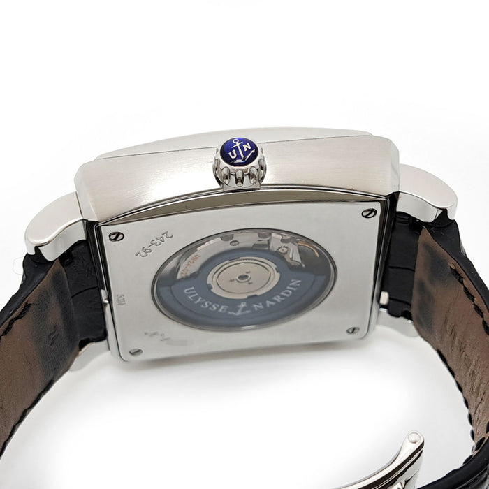 Ulysse Nardin 
Quadrado Dual Time 
With Box and Warranty Card
