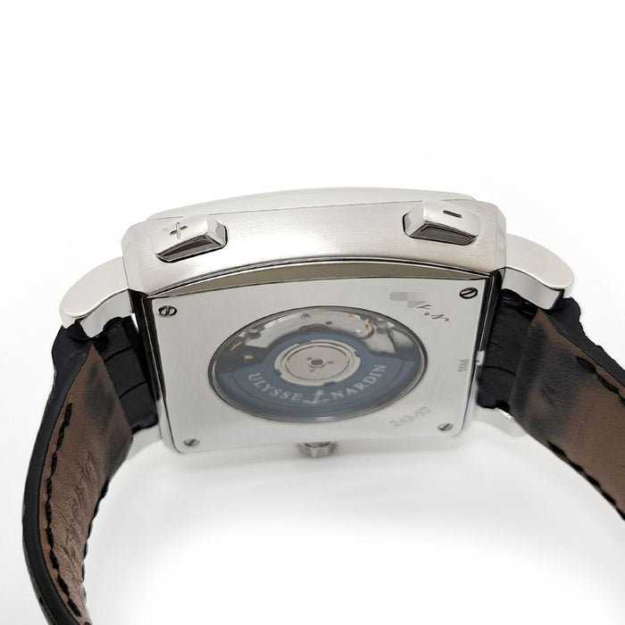 Ulysse Nardin 
Quadrado Dual Time 
With Box and Warranty Card