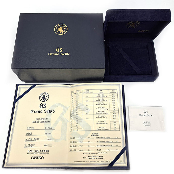 SEIKO 
グランドセイコー メカニカル GMT Overhauled 
箱ギャラ付