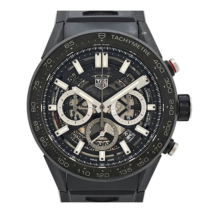 TAG HEUER 
カレラ キャリバー ホイヤー02 クロノグラフ 
箱ギャラ付