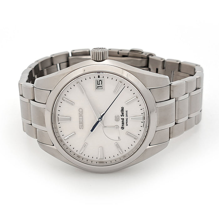 SEIKO 
Grand Seiko Titanium Snow White Snowflake 
With Box and Warranty Card