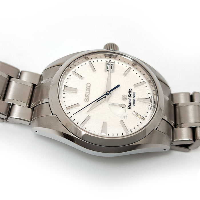 SEIKO 
Grand Seiko Titanium Snow White Snowflake 
With Box and Warranty Card