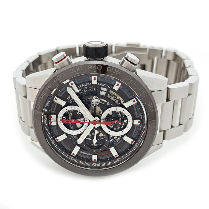 TAG HEUER 
カレラ キャリバー01 スケルトン 
箱ギャラ付
