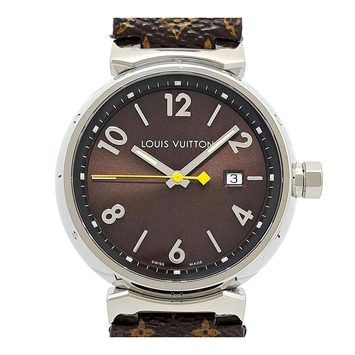 LOUIS VUITTON Tambour GM Monogram with Box and Guarantee Card