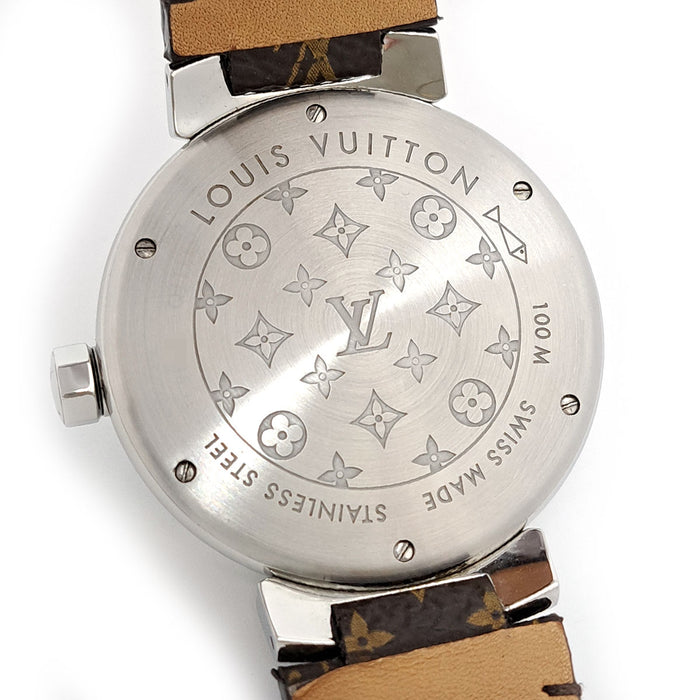 LOUIS VUITTON Tambour GM Monogram with Box and Guarantee Card