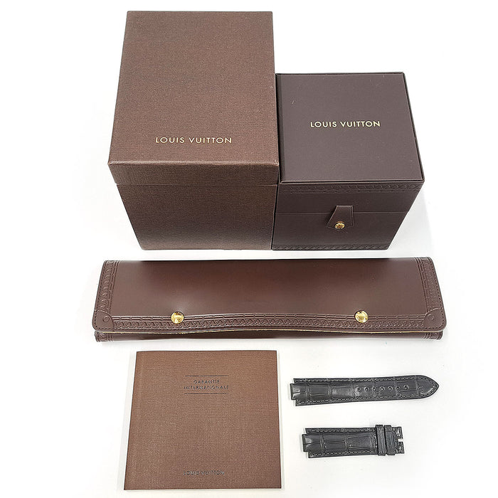 LOUIS VUITTON Tambour GM Monogram with Box and Guarantee Card