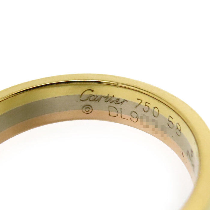 CARTIER 
Three Gold Wedding Band Ring