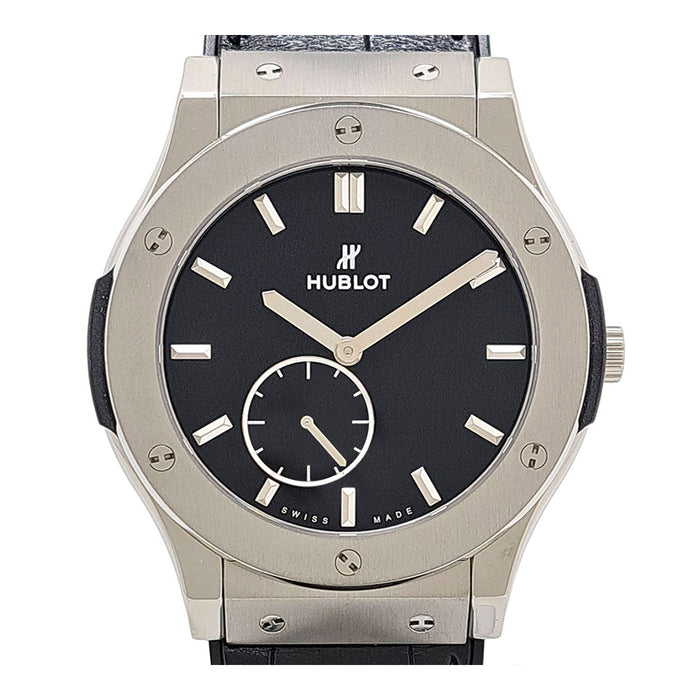 HUBLOT 
クラシック フュージョン ウルトラスリム チタニウム 
ギャラ付