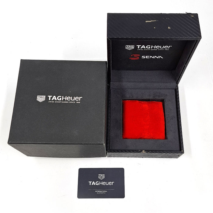 TAG HEUER 
カレラ キャリバー ホイヤー01 アイルトンセナ限定 
箱ギャラ付