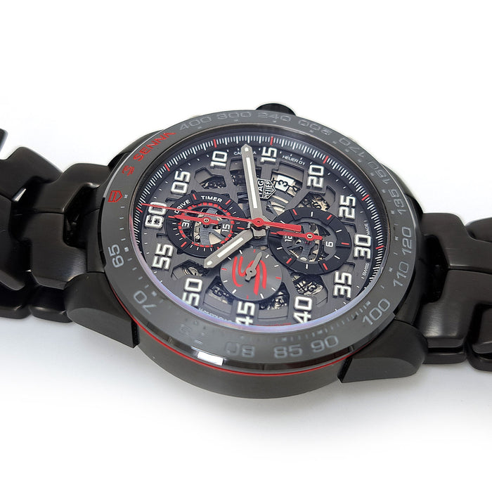 TAG HEUER 
カレラ キャリバー ホイヤー01 アイルトンセナ限定 
箱ギャラ付