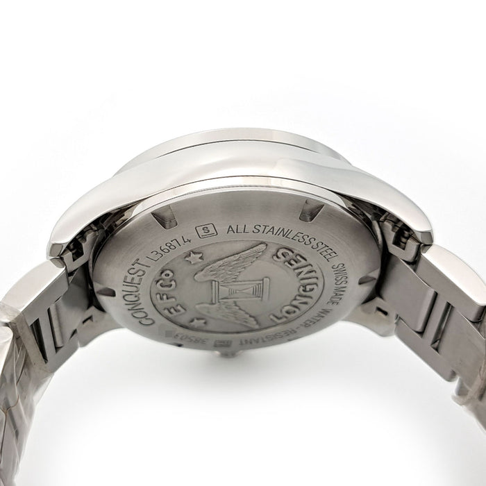LONGINES 
Conquest GMT 
With box and warranty card